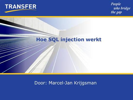 Hoe SQL injection werkt