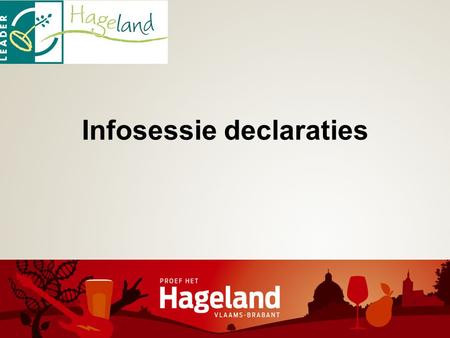 Infosessie declaraties