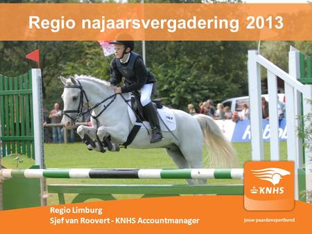 Regio najaarsvergadering 2013