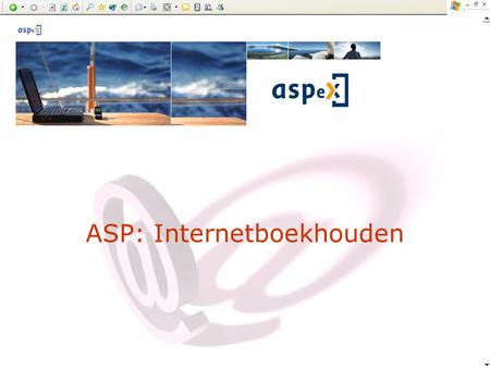 ASP: Internetboekhouden