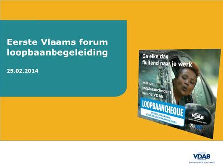 Eerste Vlaams forum loopbaanbegeleiding