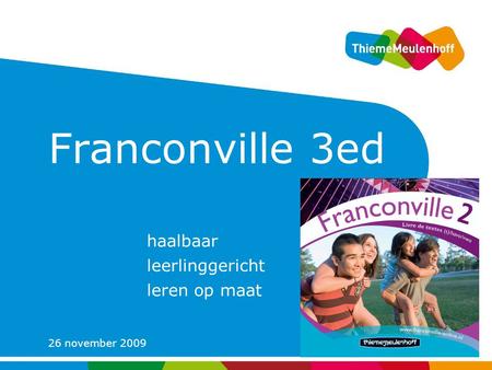 Franconville 3e editie haalbaar leerlinggericht leren op maat
