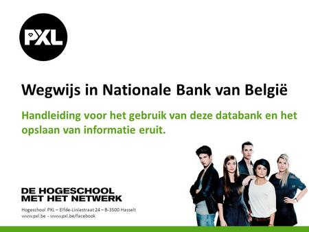 Wegwijs in Nationale Bank van België