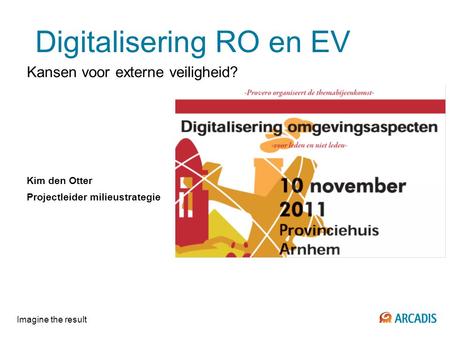 Digitalisering RO en EV