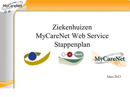 Ziekenhuizen MyCareNet Web Service Stappenplan