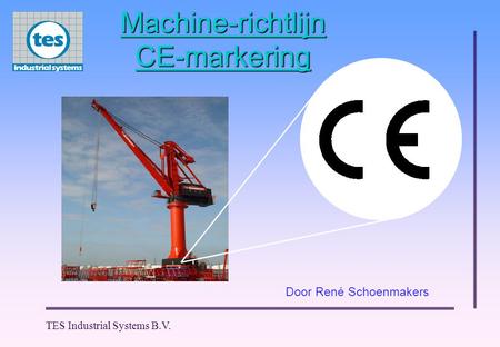 Machine-richtlijn CE-markering