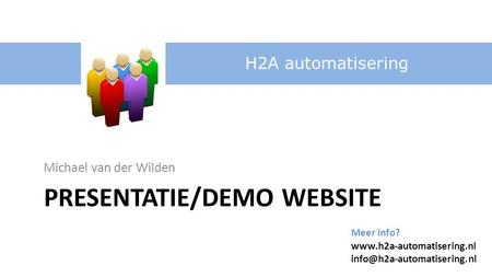 Presentatie/demo website