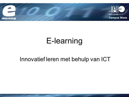 Innovatief leren met behulp van ICT