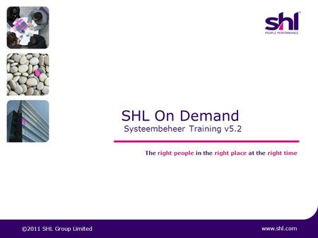 SHL On Demand Systeembeheer Training v5.2