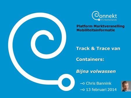 Track & Trace van Containers: