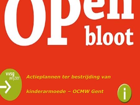 Actieplannen ter bestrijding van kinderarmoede – OCMW Gent