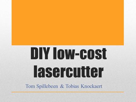 DIY low-cost lasercutter