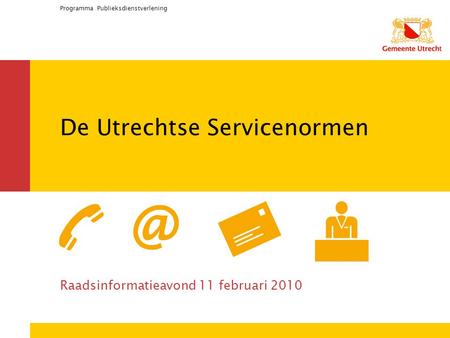 De Utrechtse Servicenormen