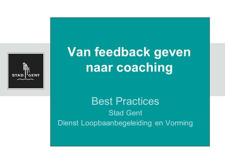 Van feedback geven naar coaching