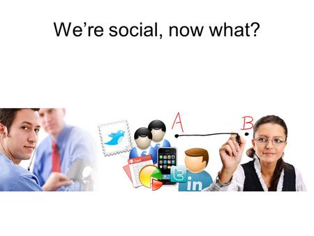We’re social, now what?. Hoe belangrijk is social media/online?