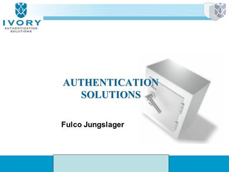 AUTHENTICATION SOLUTIONS