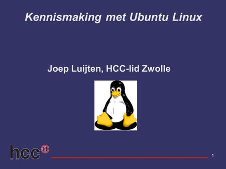Kennismaking met Ubuntu Linux