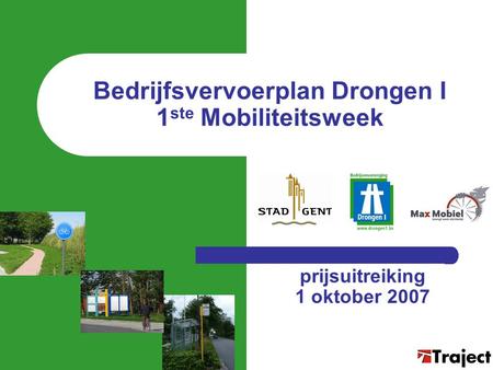 Bedrijfsvervoerplan Drongen I 1ste Mobiliteitsweek