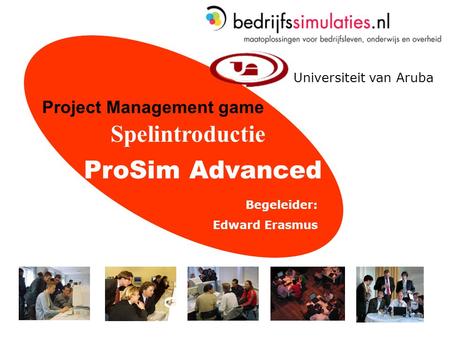 ProSim Advanced Spelintroductie Project Management game