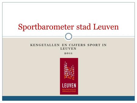 Sportbarometer stad Leuven