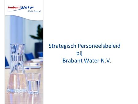 Strategisch Personeelsbeleid bij Brabant Water N.V.