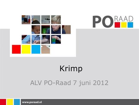 Krimp ALV PO-Raad 7 juni 2012.