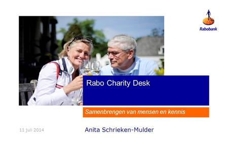 Rabo CharityDesk Samenbrengen van mensen en kennis