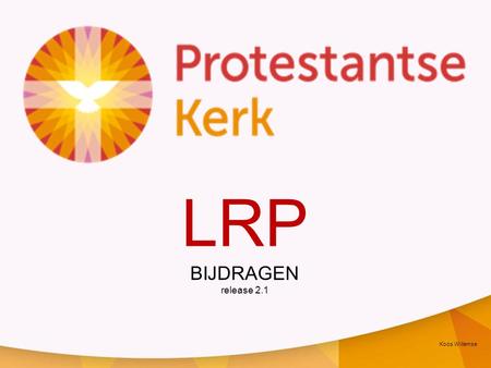LRP BIJDRAGEN release 2.1 Koos Willemse.