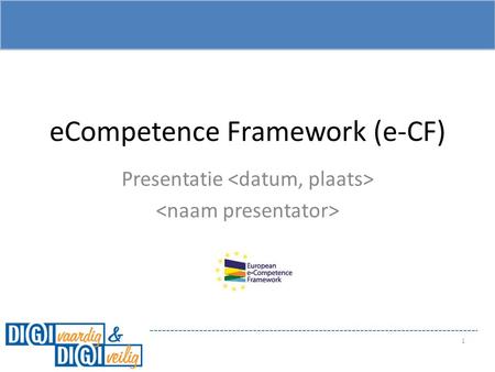 eCompetence Framework (e-CF)