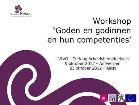 Workshop ‘Goden en godinnen en hun competenties’