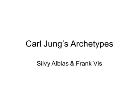 Carl Jung’s Archetypes