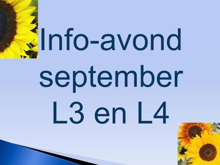 Info-avond september L3 en L4.