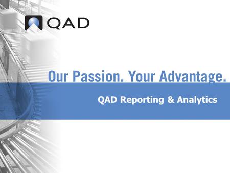 QAD Reporting & Analytics