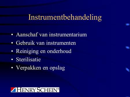 Instrumentbehandeling