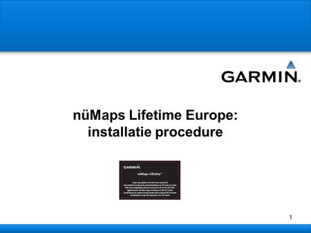1 nüMaps Lifetime Europe: installatie procedure. 2 Product verpakking.