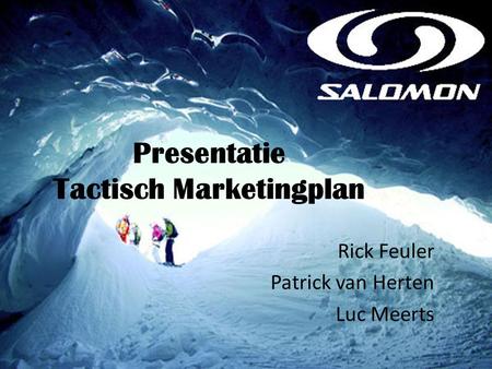 Presentatie Tactisch Marketingplan