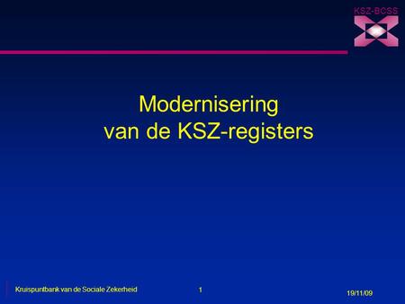 Modernisering van de KSZ-registers