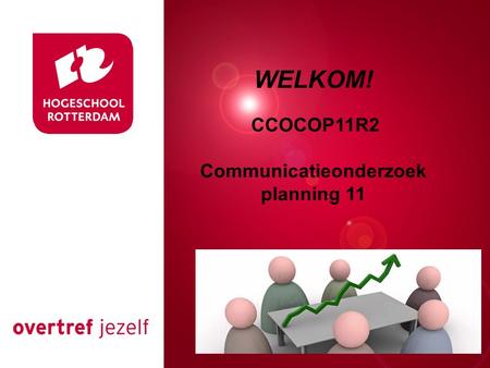 Presentatie titel Rotterdam, 00 januari 2007 WELKOM! CCOCOP11R2 Communicatieonderzoek planning 11.