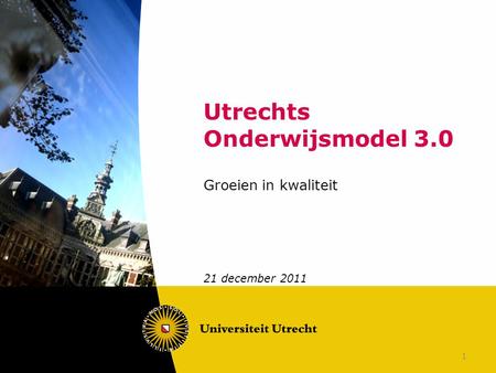 Utrechts Onderwijsmodel 3.0