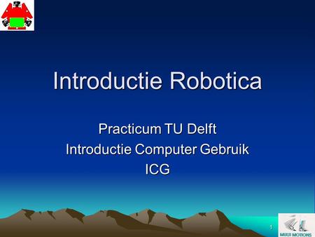Practicum TU Delft Introductie Computer Gebruik ICG