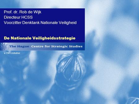 De Nationale Veiligheidsstrategie