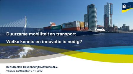 Duurzame mobiliteit en transport