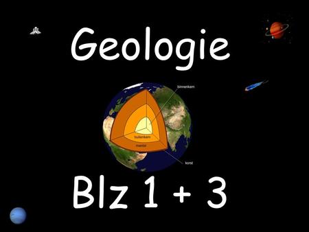 Geologie Blz 1 + 3.