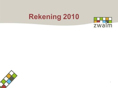 1 Rekening 2010. Evolutie begrotingsresultaat GD 2.