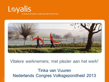 Tinka van Vuuren Nederlands Congres Volksgezondheid 2013