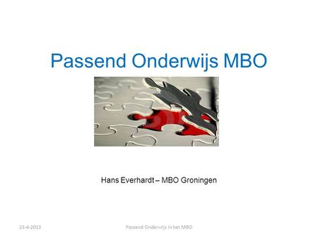 Hans Everhardt – MBO Groningen