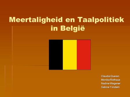 Meertaligheid en Taalpolitiek in België