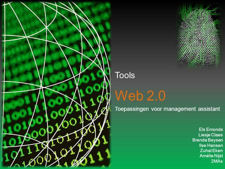 Web 2.0 Toepassingen voor management assistant