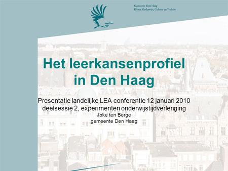 Het leerkansenprofiel in Den Haag