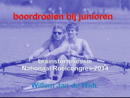 boordroeien bij junioren Nationaal Roeicongres 2014